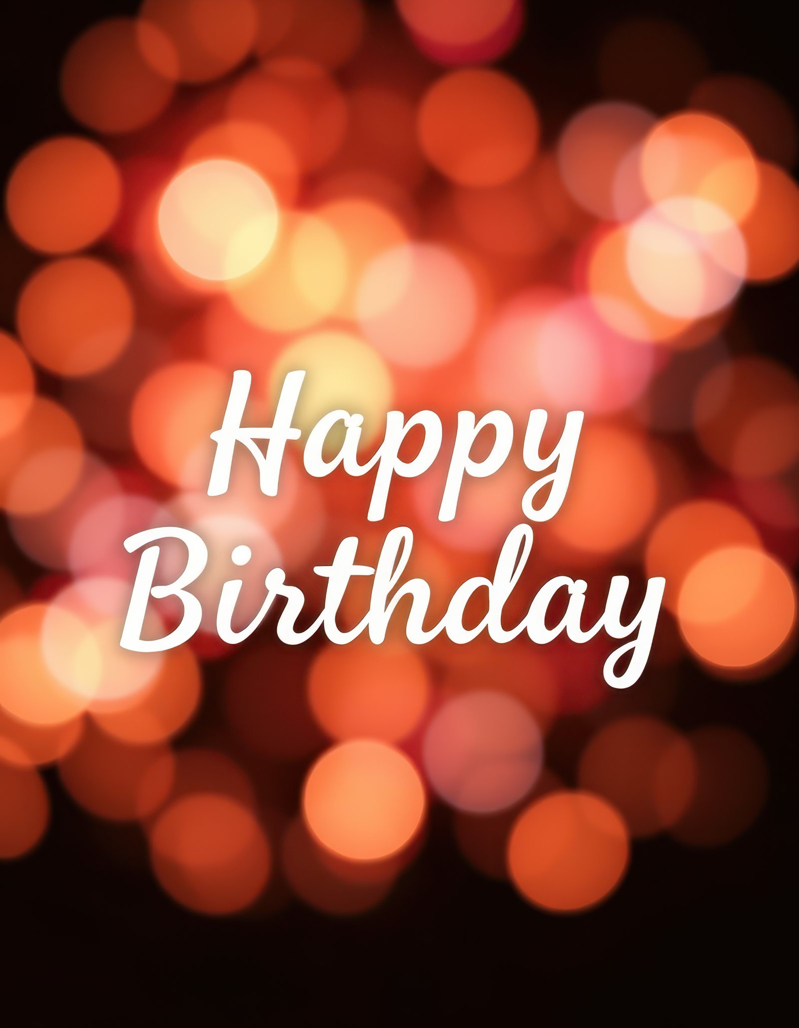 Colorful bokeh background with birthday greeting for celebration and joy on special occasions